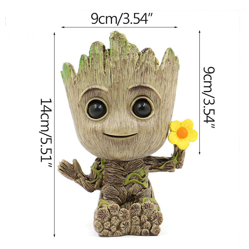 Charming Groot Desk Buddy - Mini Tree Man Decor