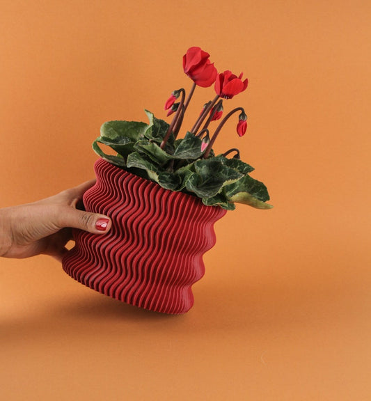 WEEGO Sculpted Vase - Unique 3D Printed Flowerpot