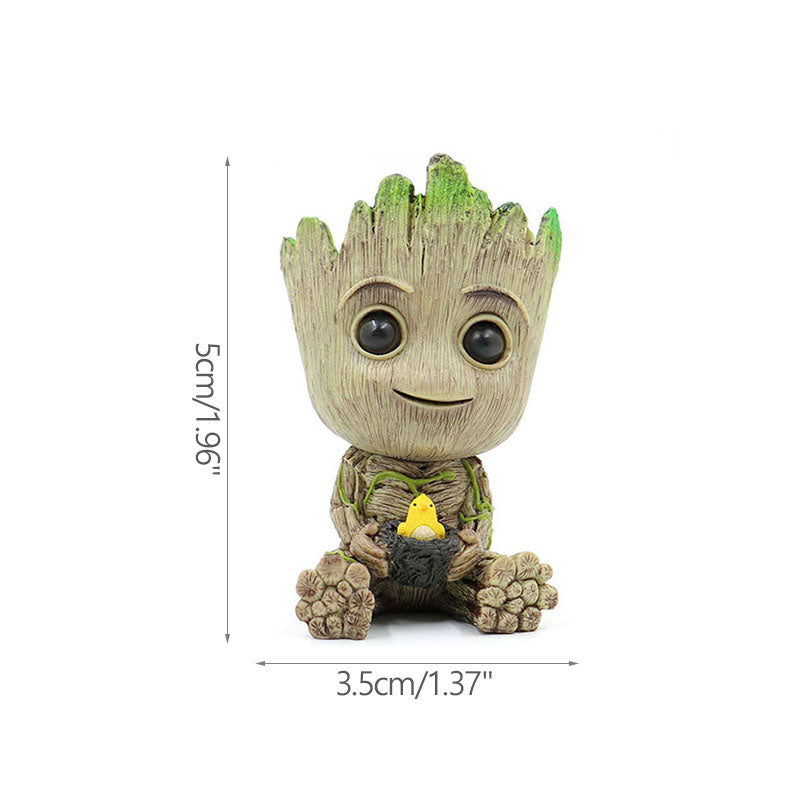 Charming Groot Desk Buddy - Mini Tree Man Decor