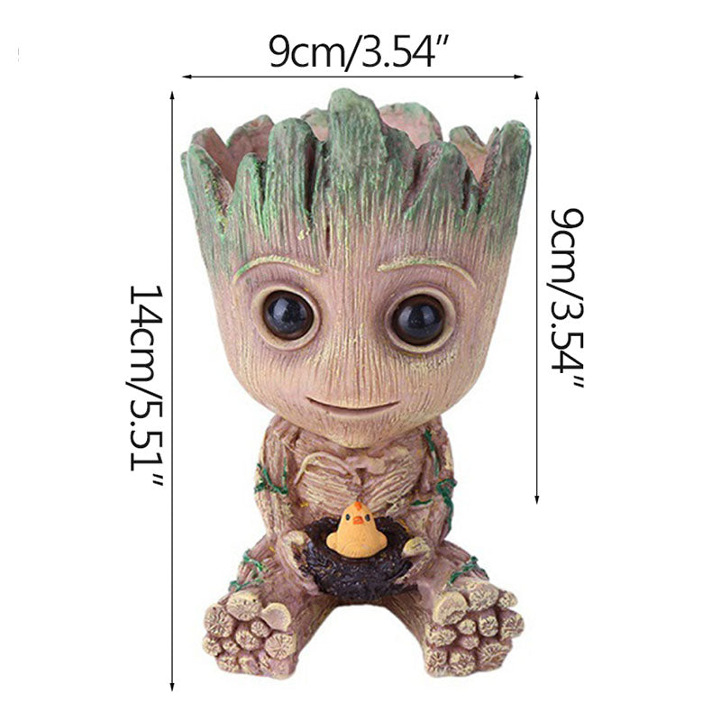 Charming Groot Desk Buddy - Mini Tree Man Decor