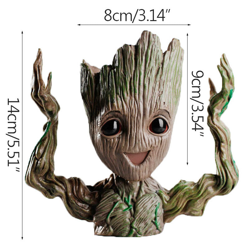 Charming Groot Desk Buddy - Mini Tree Man Decor