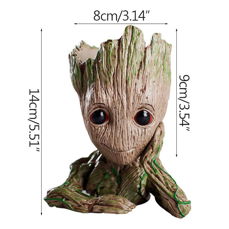 Charming Groot Desk Buddy - Mini Tree Man Decor