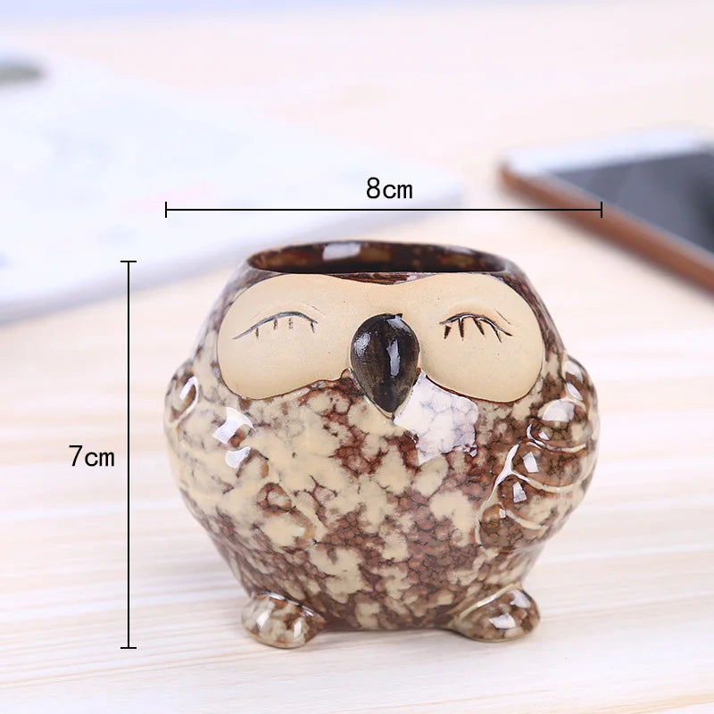 Wholesale Mini Owl Planter Pots - Cute Succulent & Bonsai Flowerpots for Home, Garden, Wedding, and Birthday Gifts"