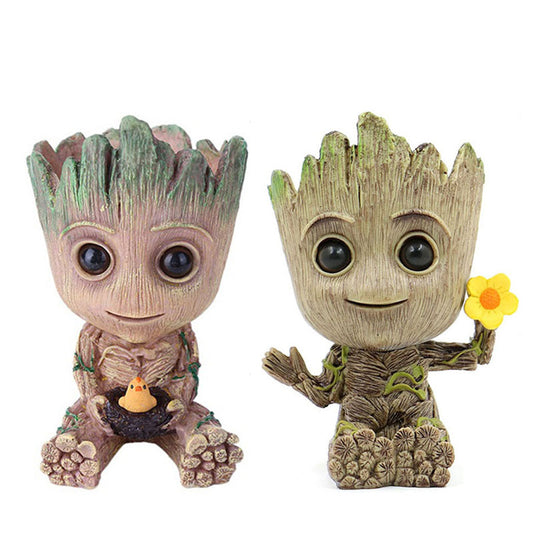 Charming Groot Desk Buddy - Mini Tree Man Decor