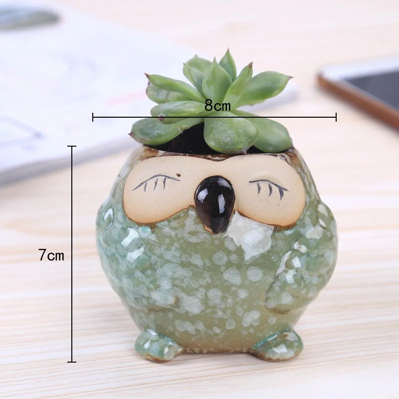 Wholesale Mini Owl Planter Pots - Cute Succulent & Bonsai Flowerpots for Home, Garden, Wedding, and Birthday Gifts"